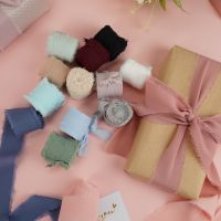 5m/roll Silk Wedding Bridal Bouquet Fabric Wrapping Boxes Decoration Packing