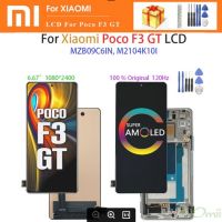 AMOLED ของแท้สำหรับ Xiaomi Poco F3 GT MZB09C6IN แทนการซ่อมแซมชิ้นส่วนจอสัมผัสแอลซีดีของเครื่องแปลงดิจิทัล M2104K10I