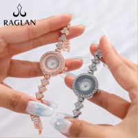 Niche bracelet watch simple temperament thin strap small diamond-encrusted ladies watch round dial watch