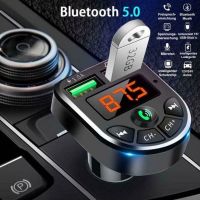 【Aishang electronic】「Aishang electronic」เครื่องส่งสัญญาณ5.0FM BluetoothkitUSBCharger 3.1A 1A 2พอร์ต USB MP3เครื่องเล่นเพลงรองรับ Tf/u ดิสก์ AutoCharger