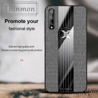 Thinmon ใหม่สำหรับหัวเว่ย y9s กรณีหรูหราผ้าปกโนเบิลกันกระแทกฮาร์ดที่อยู่อาศัยสำหรับหัวเว่ย y9s กรณีโทรศัพท์กับผู้ถือแหวนโลหะ