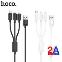 HOCO สายชาร์จ3 In 1ของแท้ X74,สายชาร์จไมโคร USB USB-C สำหรับ iPhone ชาร์จเร็ว Android 2A