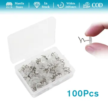 20 Pieces Upholstery Twist Pins Clear Heads Bed Skirt Pins for Slipcovers  and Bedskirts