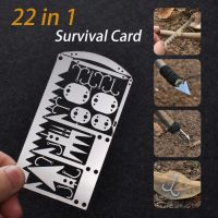 【LZ】▬  EDC Fishing Gear Credit Card Multi-Tool Kit Outdoor Camping Equipment Ferramentas de Sobrevivência Caça Survival Emergency 22 em 1