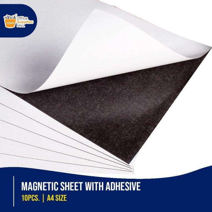 10pcs Magnetic Sheet A4 Size with Adhesive | Ordinary | Printable High ...