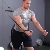 ∏❃☄ Fitness Biceps Triceps Back Blaster Rope LAT Pull Down Bar Chest Muscle Workout Grip Rowing Handle DIY Pulley Cable Attachments