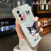 Jjlingji ปลอกสำหรับ Samsung Galaxy A14 5G M14 5G A34 5G A54 5G น่ารักมากลาย Kuromi เคสโทรศัพท์ซิลิโคนชุบดีไซน์ใหม่ด้านข้างฝาปิดเลนส์กล้องเต็มกล่องกันกระแทกเคสนิ่มป้องกัน