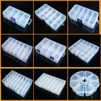 Plastic box Container Screw Holder Case Practical Compartment Jewelry Earring Display case plastic Organizer beads storage boxes