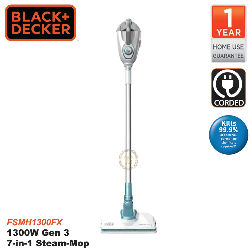 Black and Decker FSMH1300FX 7 in 1 Steam Floor Mop