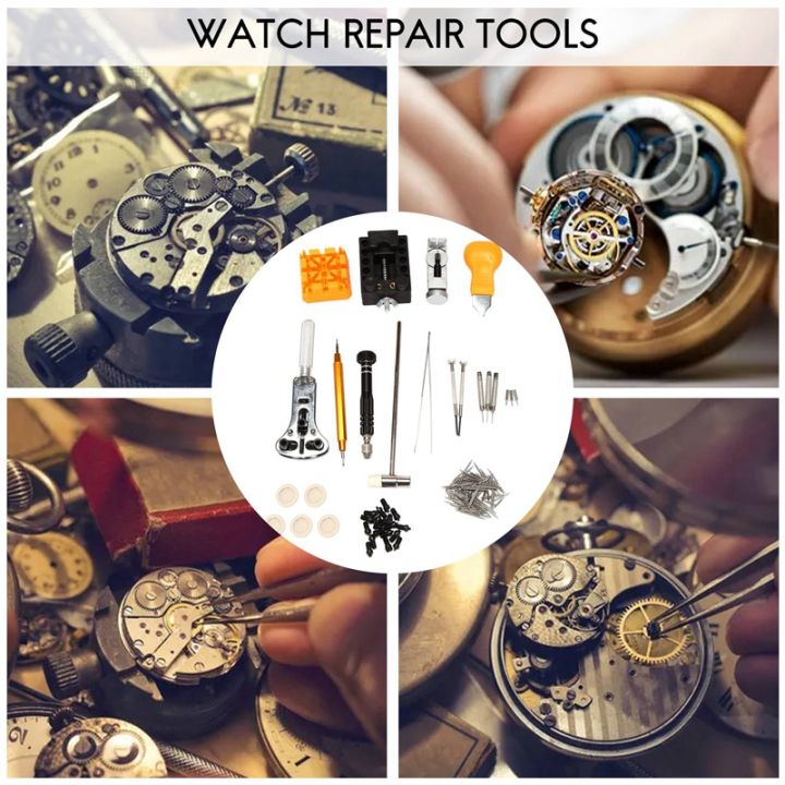 150-pieces-watch-repair-tool-kit-watch-link-pin-remover-shell-opener-spring-bar-remover-watch-battery-replacement-strap-needle-tool-set