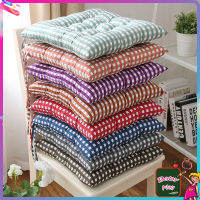 【พร้อมส่ง】เบาะรองนั่ง ขนาด 35*35*7 ซม เบาะนั่งมีเชือกผูกกันเลื่อนหลุด (ลายสก็อต)  เบาะรองเก้าอี้ เบาะรองนั่งอ่านหนังสือ เบาะรองนั่งทำงาน ใช้ได้กับเก้าอี้ทำงาน โซฟา พื้นห้อง ป้องกันออฟฟิศซินโดรม MY141