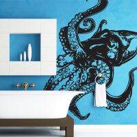 Octopus Tentacle Wall Sticker Kraken Nordic Mythology Crusu Giant Squid Sea Animals Bathroom Home Bedroom Decoration Vinyl Decal