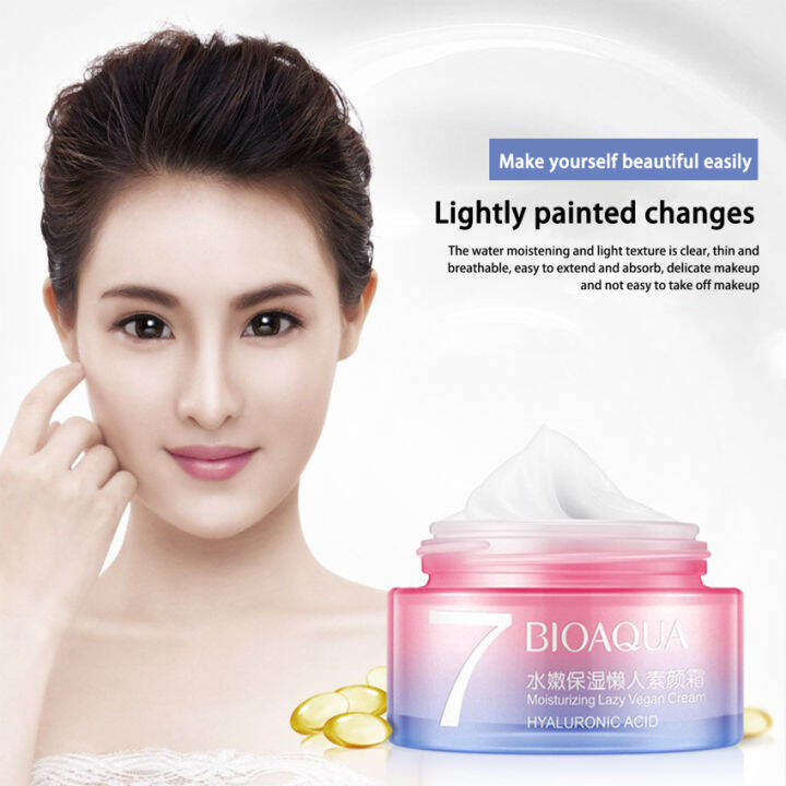 v7โทนสีครีมทำให้สว่างขึ้นผิวให้ความสะอาดชุ่มชื้นคอนซีลเลอร์ผิวครีมขี้เกียจครีมทาหน้า