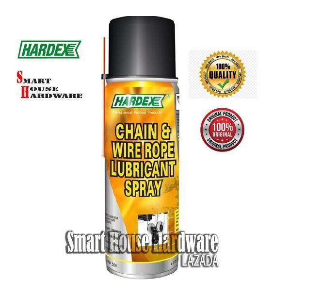 HARDEX CHAIN & WIRE ROPE LUBRICANT SPRAY 400ML Lazada
