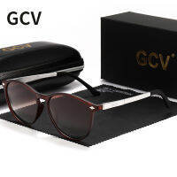 GCV 2021 Ultra Light TR90 Sunglasses Men Female Polarized TAC Lens Driving Sun Glasses Women Sports Cat Eye Butterfly Circular