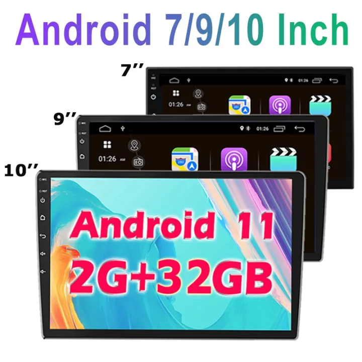 (2G RAM+32G ROM )7/9/10 inch Android 2Din Autoradio Car Stereo Multimedia Video Player Support FM/GPS/ Wifi /Bluetooth/Mirrorlink