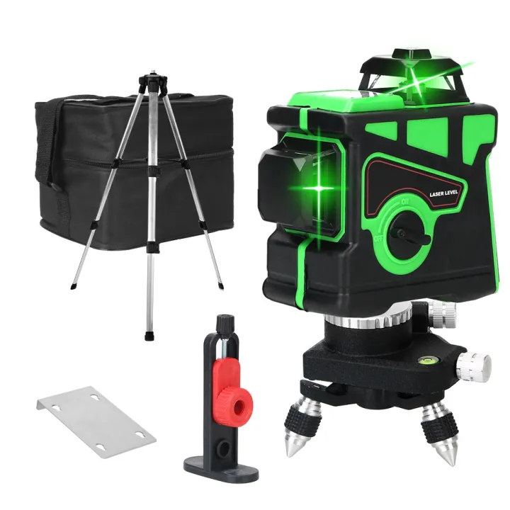 360 Horizontal And Vertical Cross Super Powerful Green Laser Level 3D ...