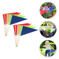 Leetshop 10pcs marker flags การก่อสร้างเครื่องหมายธงหลาธงเครื่องหมายสนามหญ้าเครื่องหมายธงเครื่องหมาย