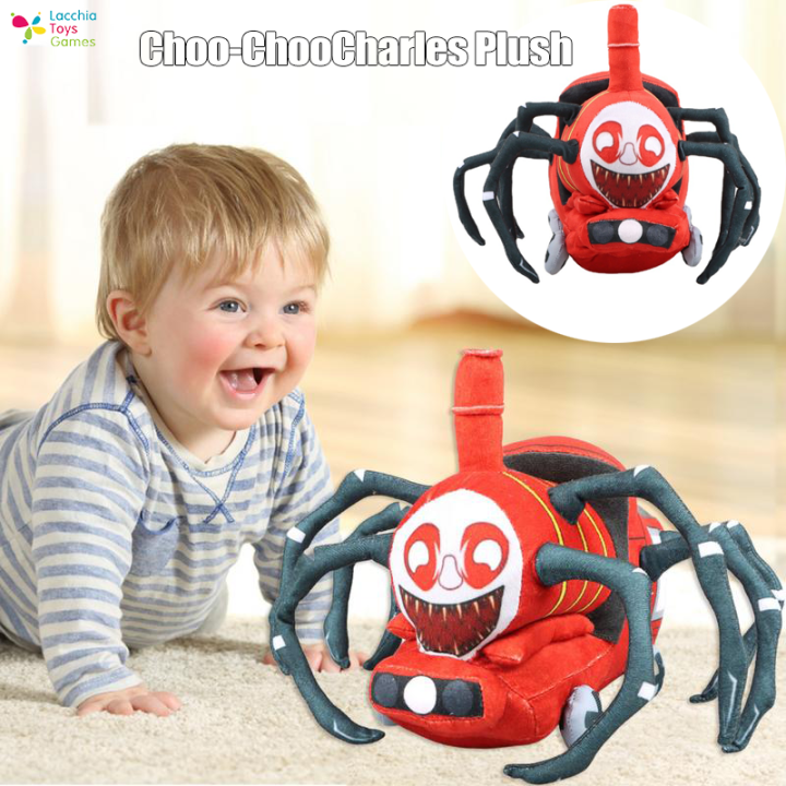 lt-ready-stock-23cm-new-choo-choo-charles-plush-toy-horror-game-figure-stuffed-doll-soft-spider-stuffed-animal-charles-train-plushie-gift-for-kids-ของขวัญปีใหม่-ตุ๊กตา-ของเล่น-cod