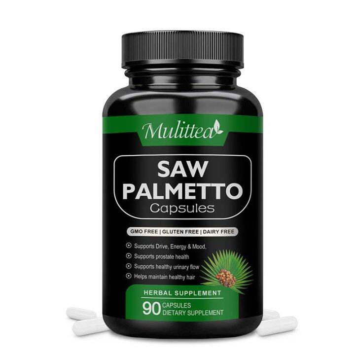 Saw Palmetto Supplement for Prostate Support& Bladder & Less Urination