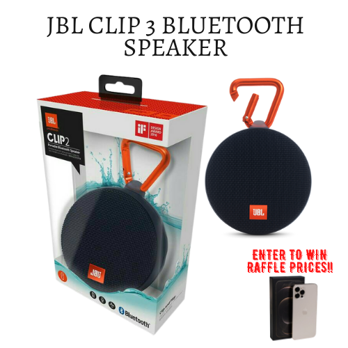 JBL Clip 3 Portable Bluetooth Speaker iPX7 Waterproof / 10 Hours