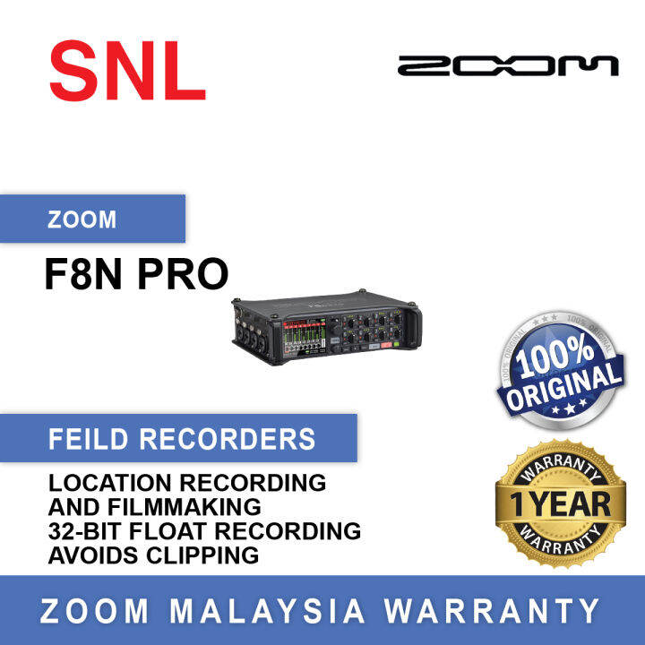 Zoom F8n Pro 8Input / 10Track Multitrack Field Recorder Lazada