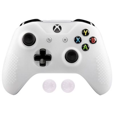 【Popular choice】 Soft Anti-Slip ซิลิโคนเคส Cover Protector Skins สำหรับ Microsoft Xbox One X &amp; Xbox One S Controller พร้อม2 Thumb Grip Caps