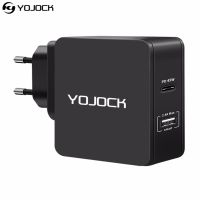 ที่ชาร์จ YOJOCK ติดผนังสำหรับจัดส่งขนาด45W 2.4A อะแดปเตอร์สำหรับ MacBook ชาร์จ USB Chromebo