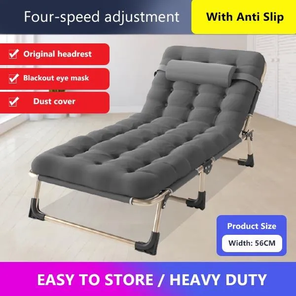 Heavy Duty Adjustable Folding Bed with Recliner for Outdoor and Indoor ...