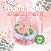 ?PRAILEELA? Magnolia &amp; Pink fizz Hand Balm บำรุงเล็บ บำรุงผิวมือ เล็บ บาล์ม