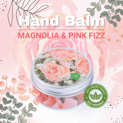 🙌PRAILEELA👏 Magnolia &amp; Pink fizz Hand Balm บำรุงเล็บ บำรุงผิวมือ เล็บ บาล์ม