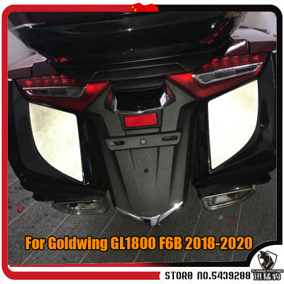 Moto สีดำ1ชุดสติกเกอร์สะท้อนแสง Hard Saddle กระเป๋าสำหรับ Honda Goldwing Gold Wing GL1800 GL 1800 F6B F 6 B 2018 2019 2020