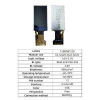 New1.08นิ้วหน้าจอสี Tft จอแสดงผล Ips ความละเอียด128*220 13pin ไดรเวอร์ Ic Gc9203 Tft กำไลข้อมือศิลปะอุปกรณ์เสริมเครื่องมือหน้าจอ