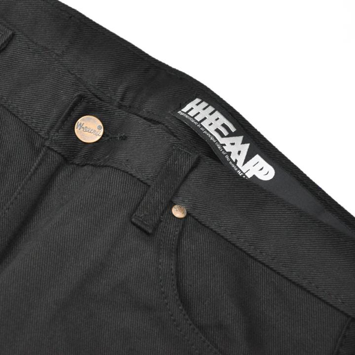 heap-กางเกงยีนส์ดำ-ทรงกระบอกเล็ก