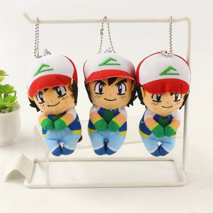 cw-12cm-1pcs-pokemon-anime-ash-ketchum-training-plush-peluche-soft-stuffed-cartoon-toys-kids-gift-keychain-brinquedos