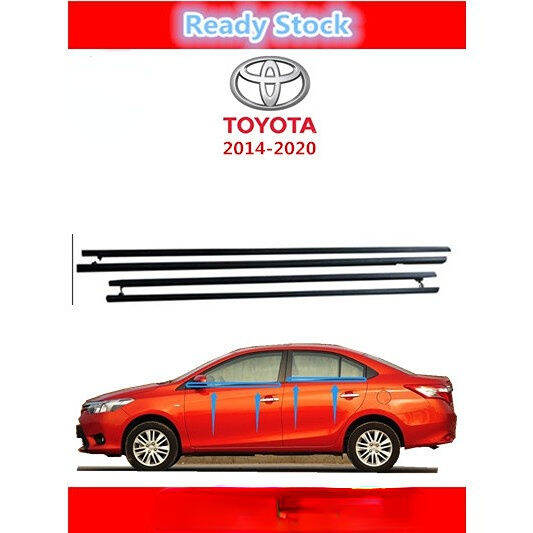 Xuming for TOYOTA VIOS 2013 2014 2015 2016 2017 2018 Weatherstrip Window Seal , Car Window