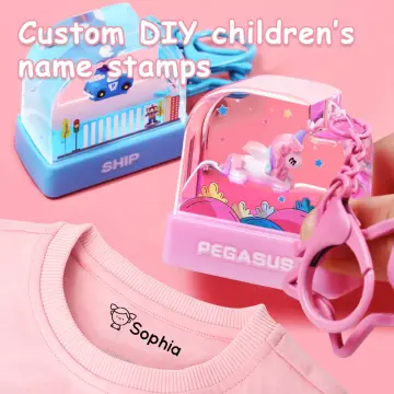 Custom-made Baby Name Stamp DIY for Children Name Seal Student Clothes  Chapter Not Easy To Fade Security Name Stamp Waterproof