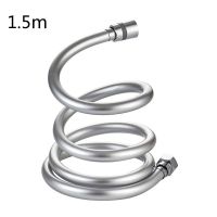 1.52M PVC Smooth สายฝักบัวแรงดันสูงหนาหัวมือถือยืดหยุ่น Anti Winding สำหรับ Bath Parts Accessories