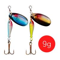 +【‘ Rotating Metal Vibration Bait Spinner Spoon Bionic Fishing Lures With Sharp Hooks Fake Bait Baits Tackle Fishing Accessories