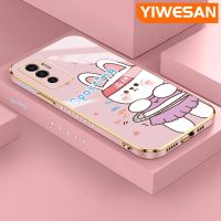 YIWESAN เคสสำหรับ Vivo V23e 5G เคส Y75 V23E ลายการ์ตูนกระต่ายกีฬากันกระแทกสุดหรูดีไซน์ใหม่เคลือบแฟชั่นแบบบางนิ่มเคสโทรศัพท์คลุมทั้งหมดเคสป้องกันเลนส์กล้อง