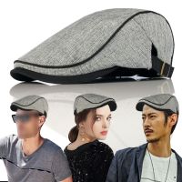 ผู้ชาย Berets Street Newsboy Hat ฤดูใบไม้ผลิฤดูใบไม้ร่วงฤดูหนาวย้อนยุคอังกฤษหมวกเบเร่ต์ผู้ชาย Peaked จิตรกรหมวกไปข้างหน้าหมวก Gatsby Cabbie