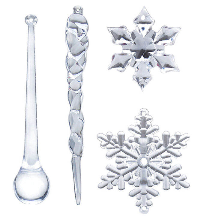 40pc-snowflake-icicle-christmas-ornaments-new-year-ornaments-crystal-christmas-tree-transparent-ornaments