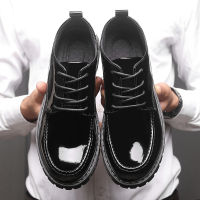 ? My Lifes ? Mens Pea Shoes Ladies Can Wear รองเท้าผู้ชายใหม่รองเท้าลำลองรองเท้าไหลบ่าเข้ามาของนักเรียนชายของรองเท้าหนังรองเท้าผู้ชายรองเท้ากันน้ำมาร์ตินรองเท้าต่ำด้านบนรองเท้า