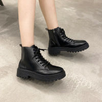 2023ฤดูหนาวหนังรองเท้าหิมะ Handmade Lady Soft Platform รองเท้าสบายเชลซี Booties ผู้หญิง Casual Plush ข้อเท้า Boots