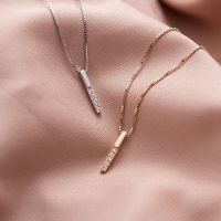 【DT】hot！ Strip Necklace Gold Color Clavicle Chain for Girls