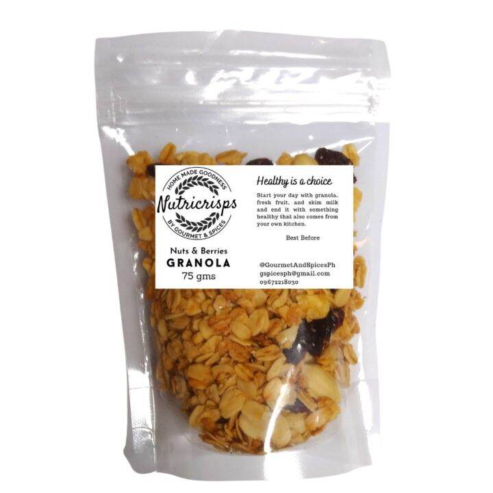 Granola / Musli / Flavored Oats 75g solo pack Lazada PH
