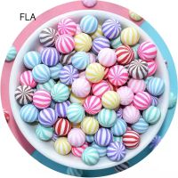 10pcs Simulation Cream Fake Candy Beads Watermelon Sugar diy décor Phone Case Decoration Accessories Tiara About 10mmx10mm