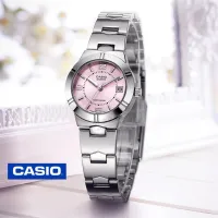 Win Watch Shop Casio รุ่น LTP-1241D-4A นาฬิกาข้อมือผู้หญิงสายสแตนเลส หน้าปัดสีชมพู สุดหวาน - มั่นใจ ของแท้ 100% ประกันศูนย์ CMG 1 ปีเต็ม