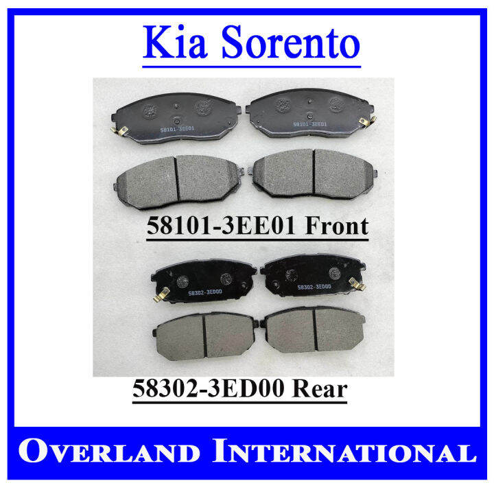 BRAKE PAD D4CB (Sold By Set) Front 581013EE01 / Rear 583023ED00 Kia