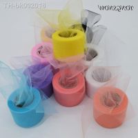 ☾❅▲ 25 Yard 5cm Multicolor Crystal Tulle Roll Organza Fabric Sheer Gauze DIY Baby Shower Girls Tutu Skirt Gift Wedding Party Decor